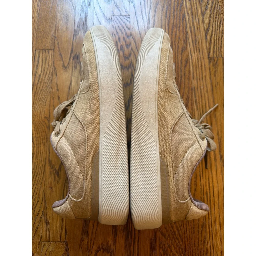 Lululemon Cityverse Canvas Sneakers Tan Khaki Low Top Shoes Mens 11.5 LM9AS9S